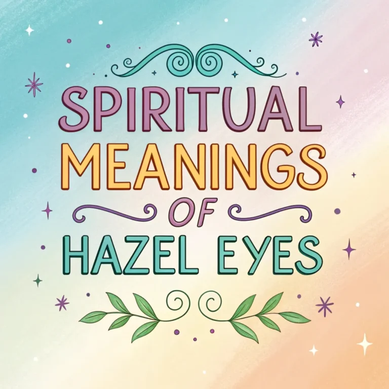 12 Spiritual Meanings of Hazel Eyes: Mystical Significance and Symbolism Behind This Captivating Eye Color