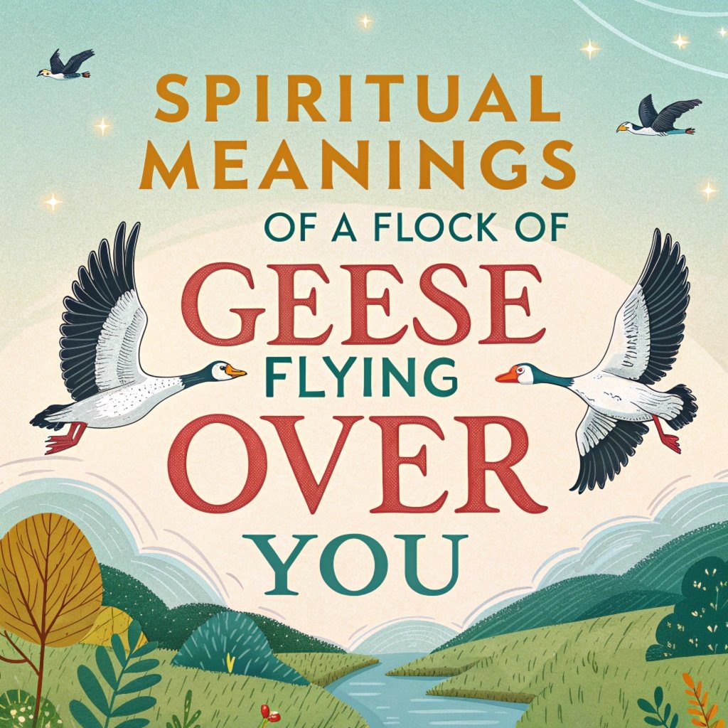 14 Spiritual Meanings of a Flock of Geese Flying Over You: Insights into Nature's Hidden Messages