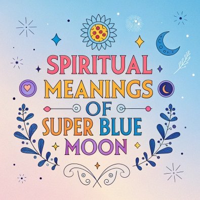 15 Spiritual Meanings of Super Blue Moon: Transformation and Enlightenment